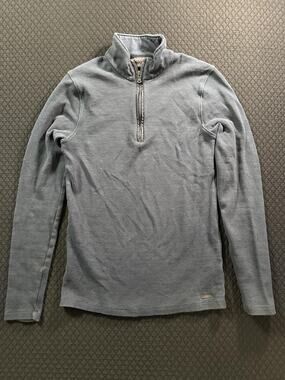Women's Michael Kors Dark Blue Quarter Zip Knit Sweater Size Medium